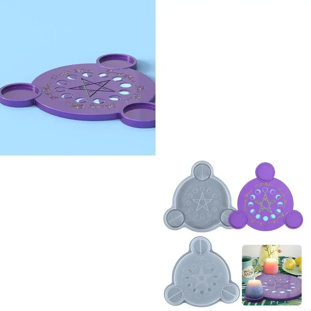 

Силиконовые литейные формы для DIY персонализированных карточных игр Таро, подсвечник, подходящий для различных фестивалей, для