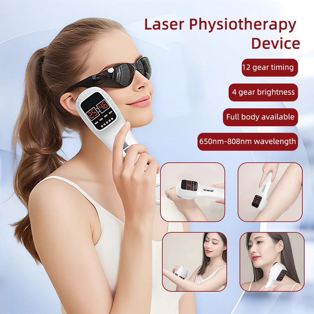 

Laser Physiotherapy Device Red Light Therapy With Adjustable Bracket Relieve Joint Pain Accelerate Injury Repair Restore Muscles
