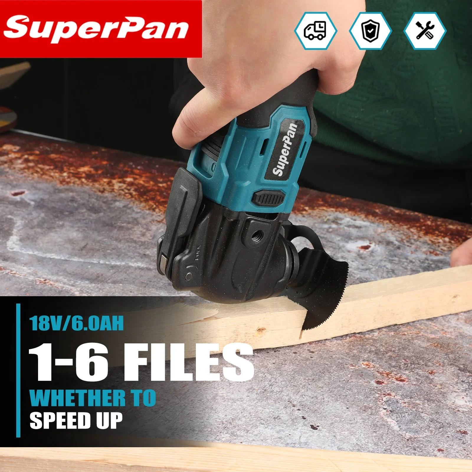 

18V Brushless Oscillating Tool with Quick Release Multifunctional Electric Trimmer for Renovation,Compatible MAKITA 18V Battery