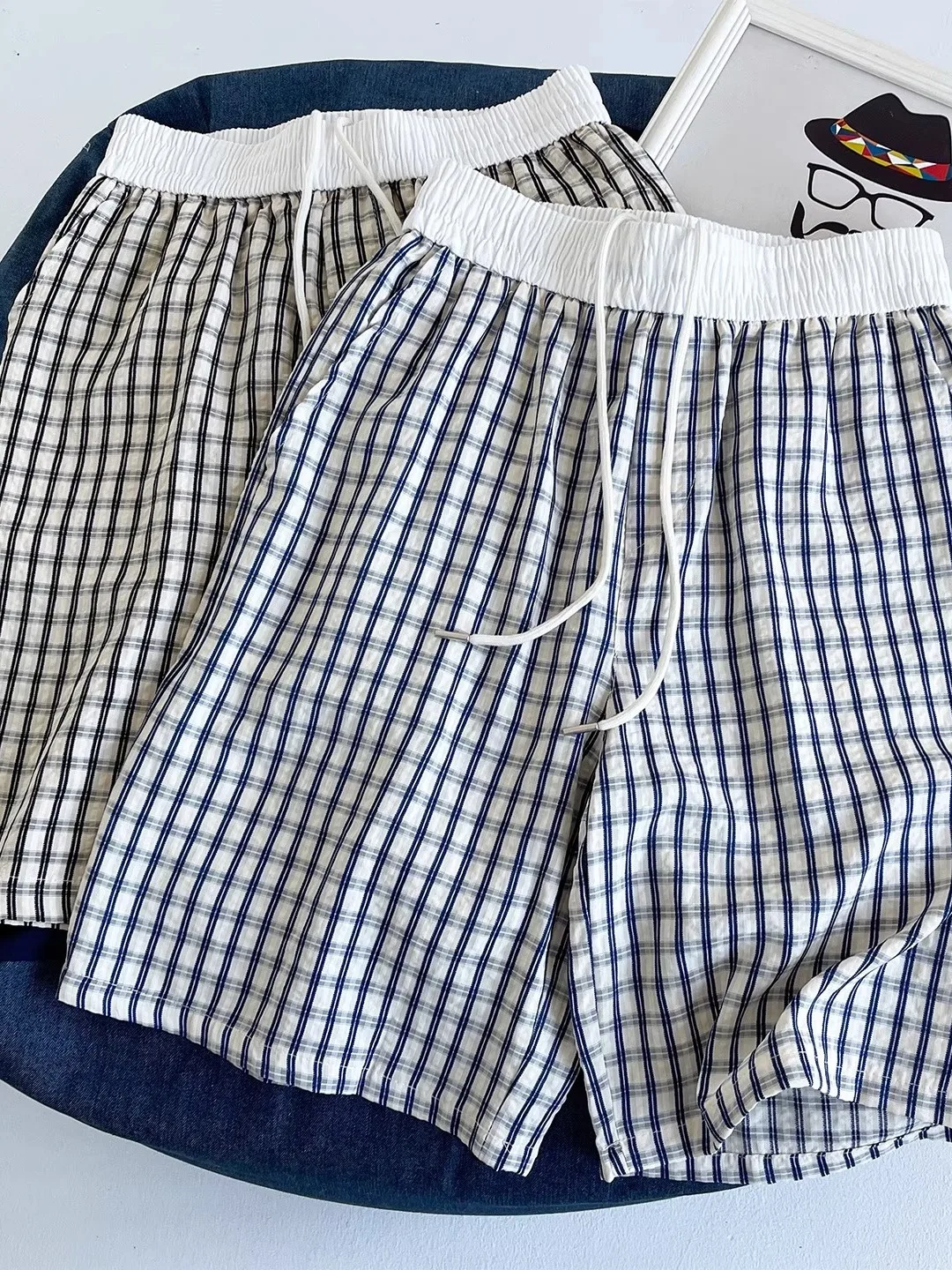 

Мужские летние тонкие шорты из ледяного шелка с принтом, пляжные, длиной до колена, спортивные, дышащие, прямого кроя, повседневные