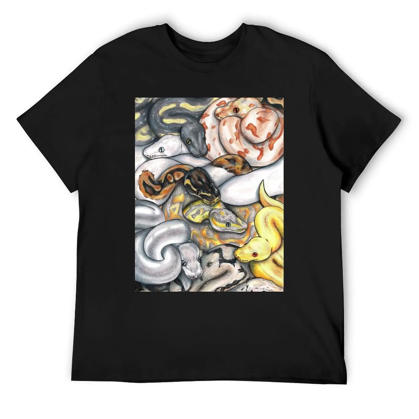 Pile O' Pythons T-Shirt custom shirt man t shirt oversizeds cotton graphic tees mens clothing