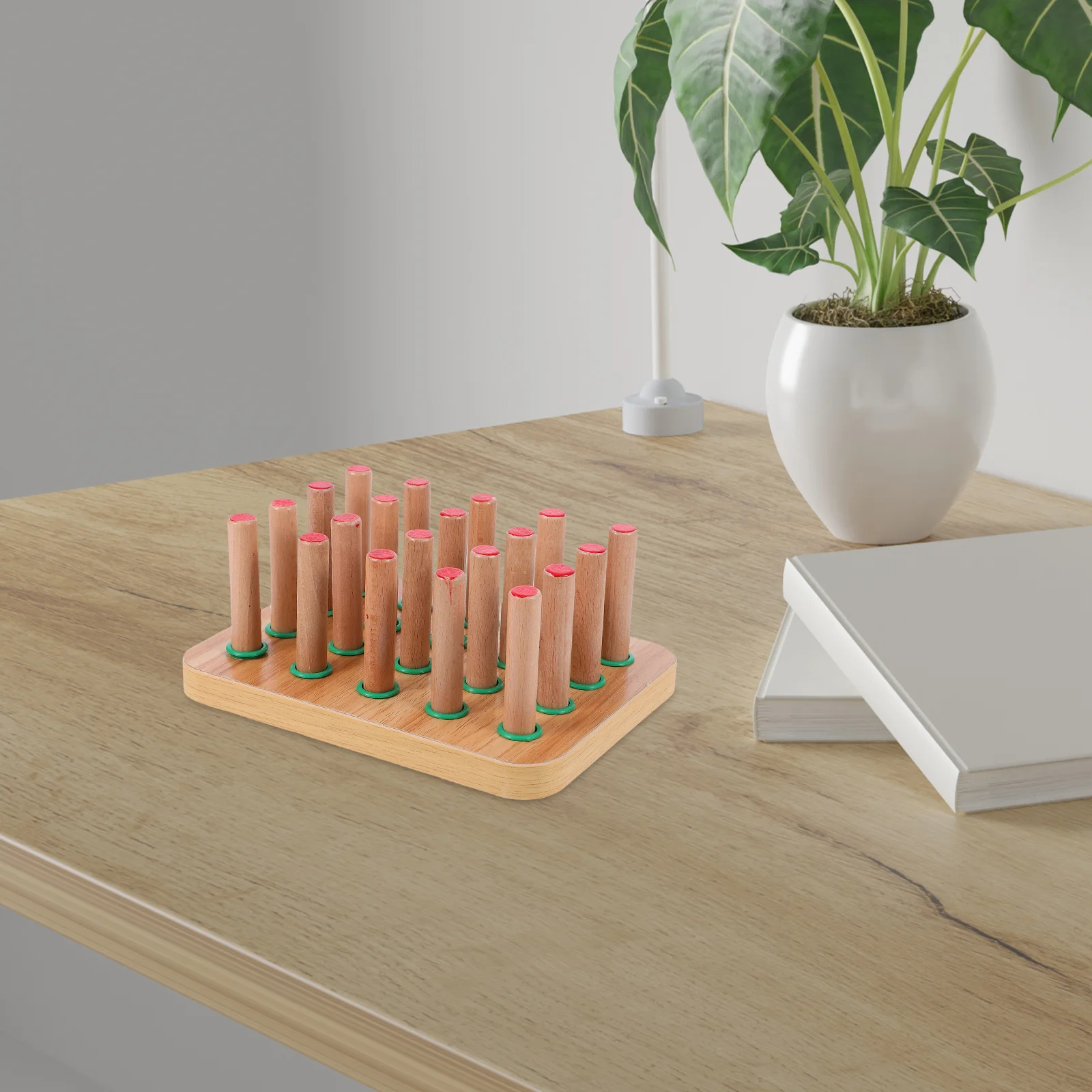 

Wooden Pegboard Finger Dexterity Board Hand Exercise Pegboard Occupational Therapy Training Tool Enhance Hand Eye