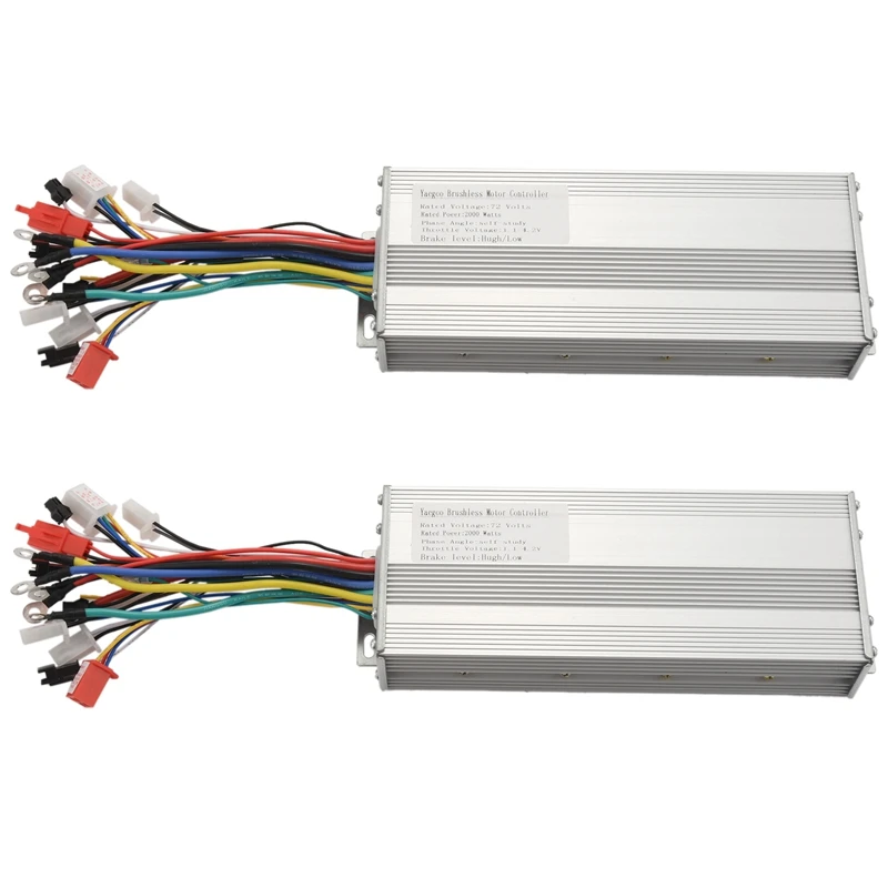 

2X 72V 2000W Brushless Speed Motor Controller For Electric Bicycle E-Bike & Scooter