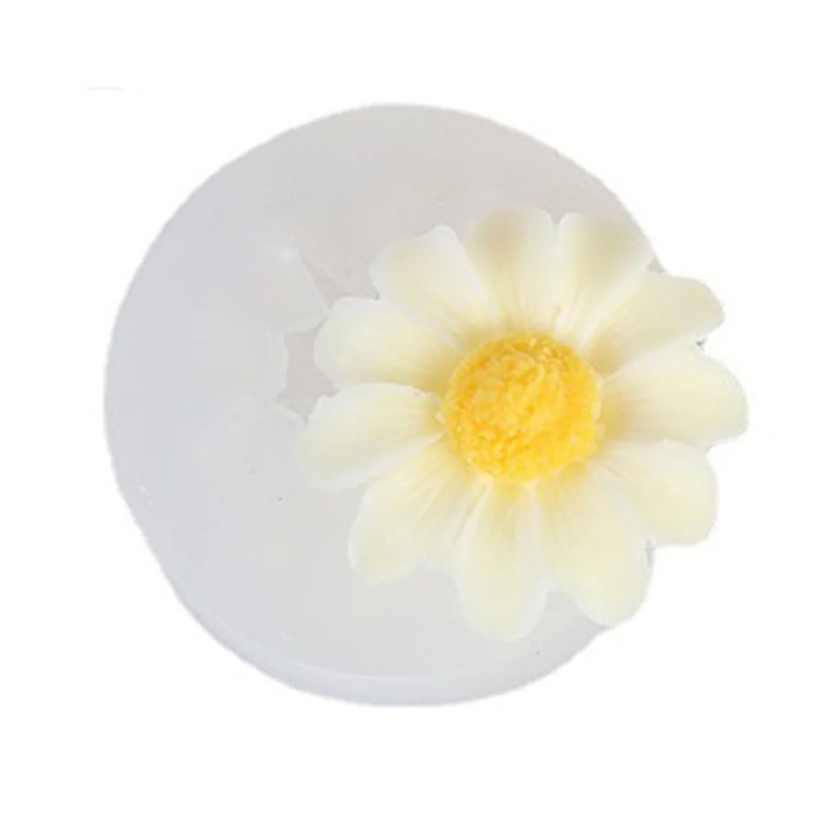 A71P DIY الزهور اليدوية الإقحوانات قالب من السيليكون قالب شمع المنزل كوب الديكور #6