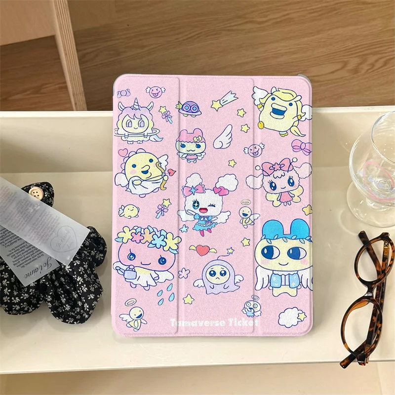 Cute Rabbit Tablet Case For iPad 11 Pro 11 inch Air 2025 iPad Air 5/4 10.9 10.2 9.7 inch 10.5 mini 7 6 Cover with Pen Holder