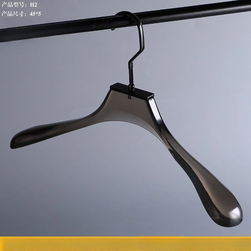 

Transparent Gray Acrylic Crystal Hangers for Clothing Stores | Non-Marking Wedding Dress & Women's Apparel