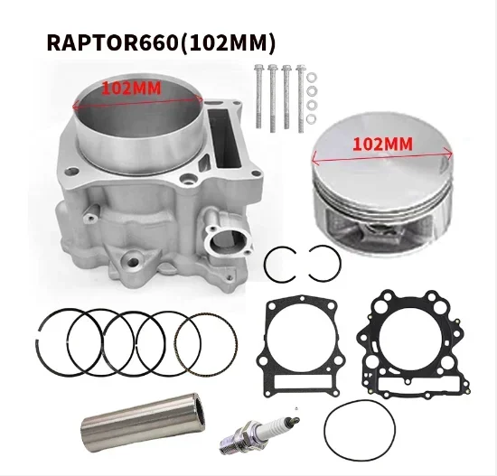 

102mm 686cc high quality motocycle Big Bore Cylinder Piston Gasket Kit fit for Yamaha Raptor660 Raptor 660 2008-2020 2009 2010