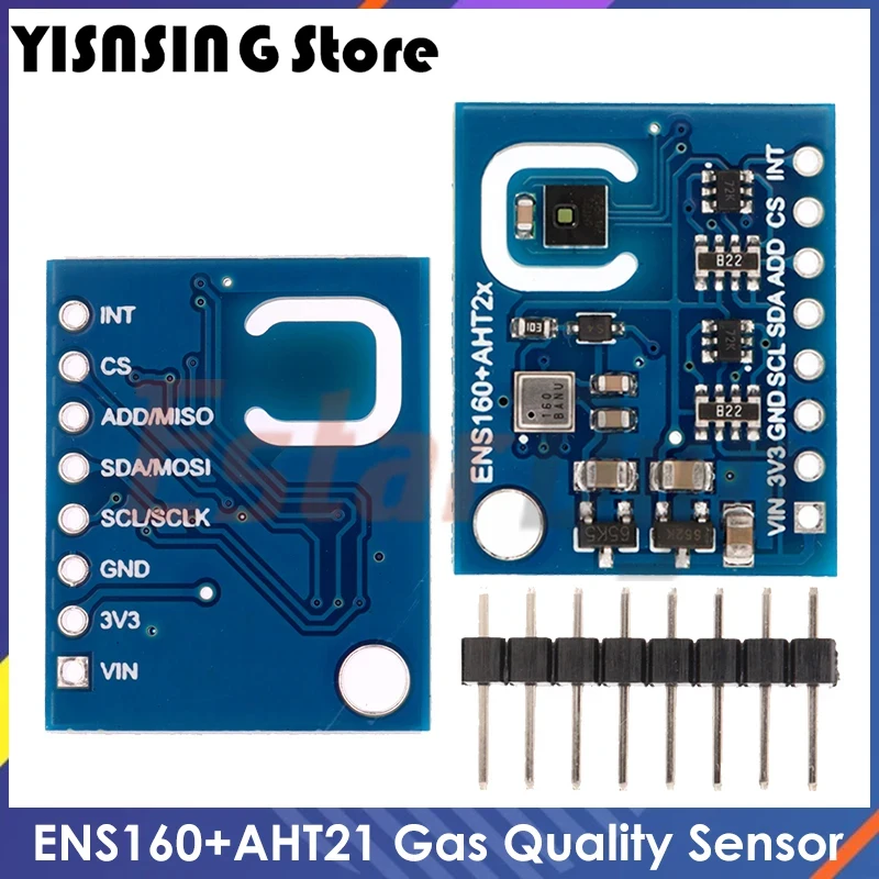 ENS160 AHT21 углекислого диоксида углерода CO2 eCO2 TVOC качество воздуха, датчик температуры и влажности, замена CCS811 для Arduino