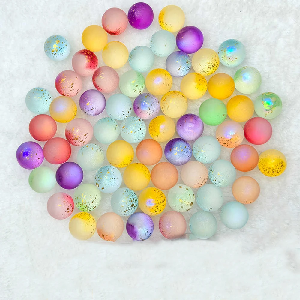 10-60Pcs Dia 14mm Starry Sky Glass Ball Color Transparent Crystal Ball DIY Handmade Material Garden Fish Tank Home Decorations
