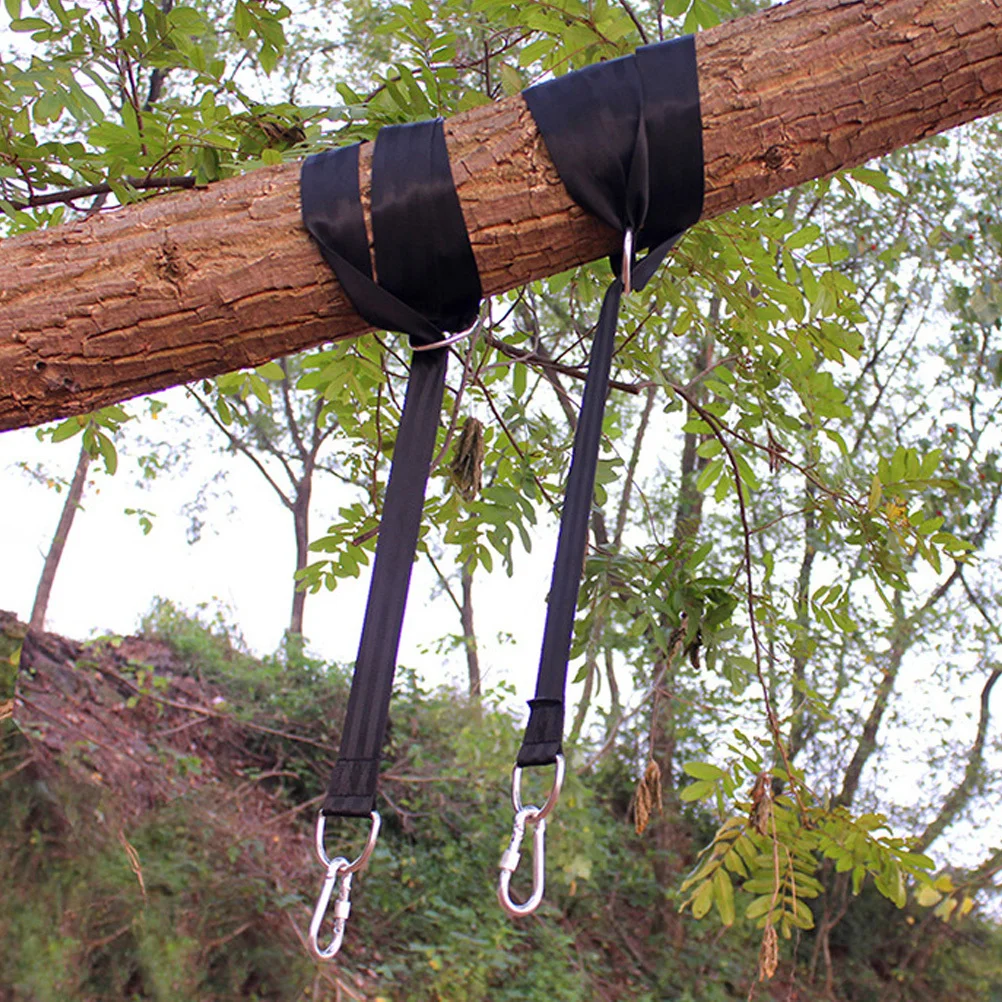

1 Set Outdoor Swing Hanging Rope Kit For Hammock Hanging Chair Heavy Duty Nylon Stainless Steel Adjustable Camping Backpacking