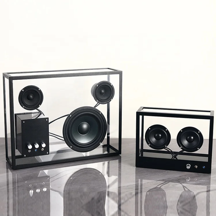 

Nordic creative transparent wireless audio home living room decoration speakers high-quality subwoofer