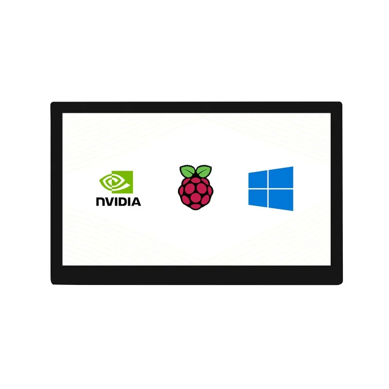 Waveshare 10.1inch QLED Quantum Dot Display, Capacitive Touch, 1280×720, G+G Toughened Glass Panel, Various Systems Support