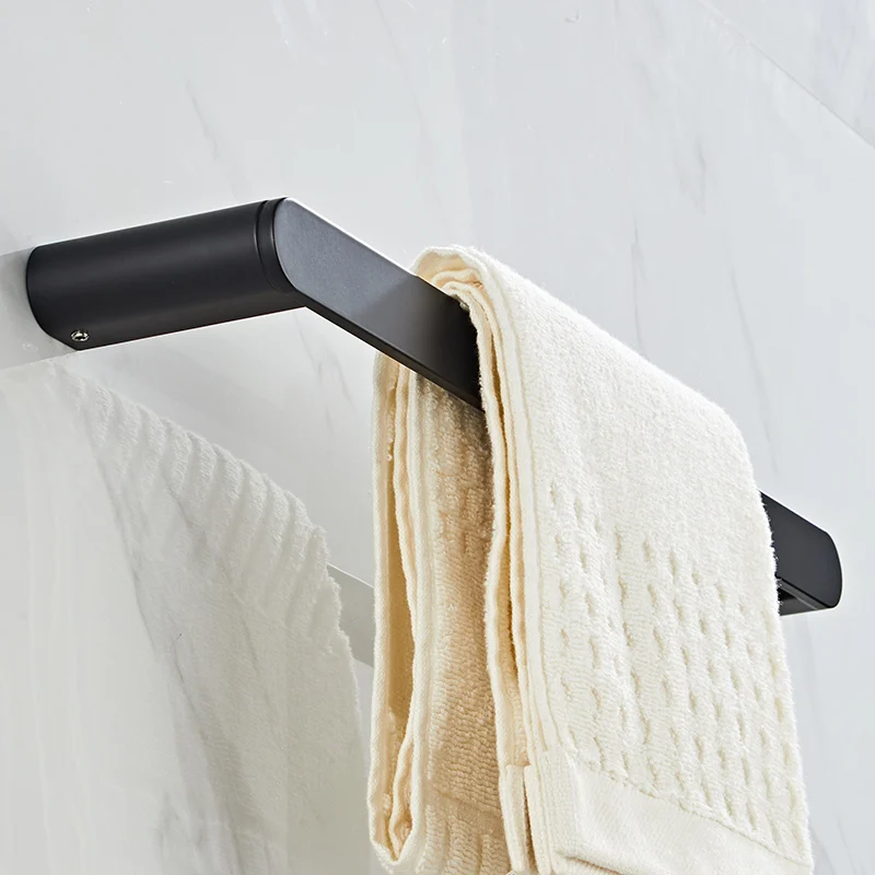 Bathroom Hardware Set Black Hook Towel Rail Bar Rack Bar Shelf Tissue Paper Holder Toothbrush Holder Bathroom Accessories