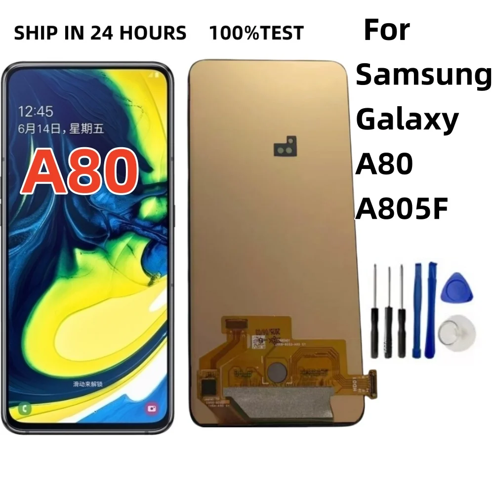 67''oled-display-for-samsung-galaxy-a80-a805f-lcd-display-touch-screen-digitizer-assembly-screen-replacement-for-a805x