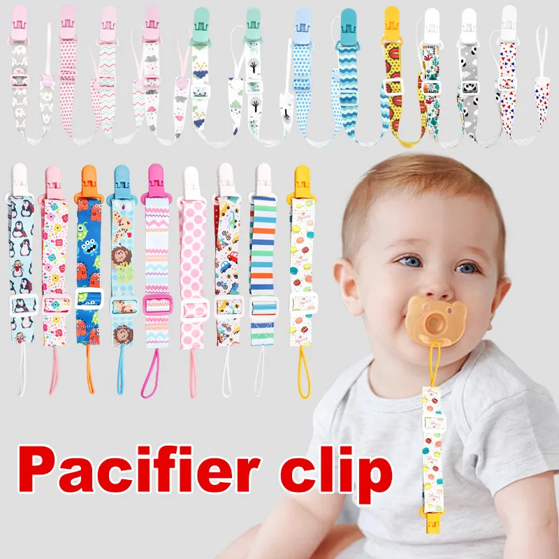 

Cartoon Print Anti-losing Rope Widened Thickened Adjustable Pacifier Chain Exquisite Anti-lost Toy Belt Pacifier Clip