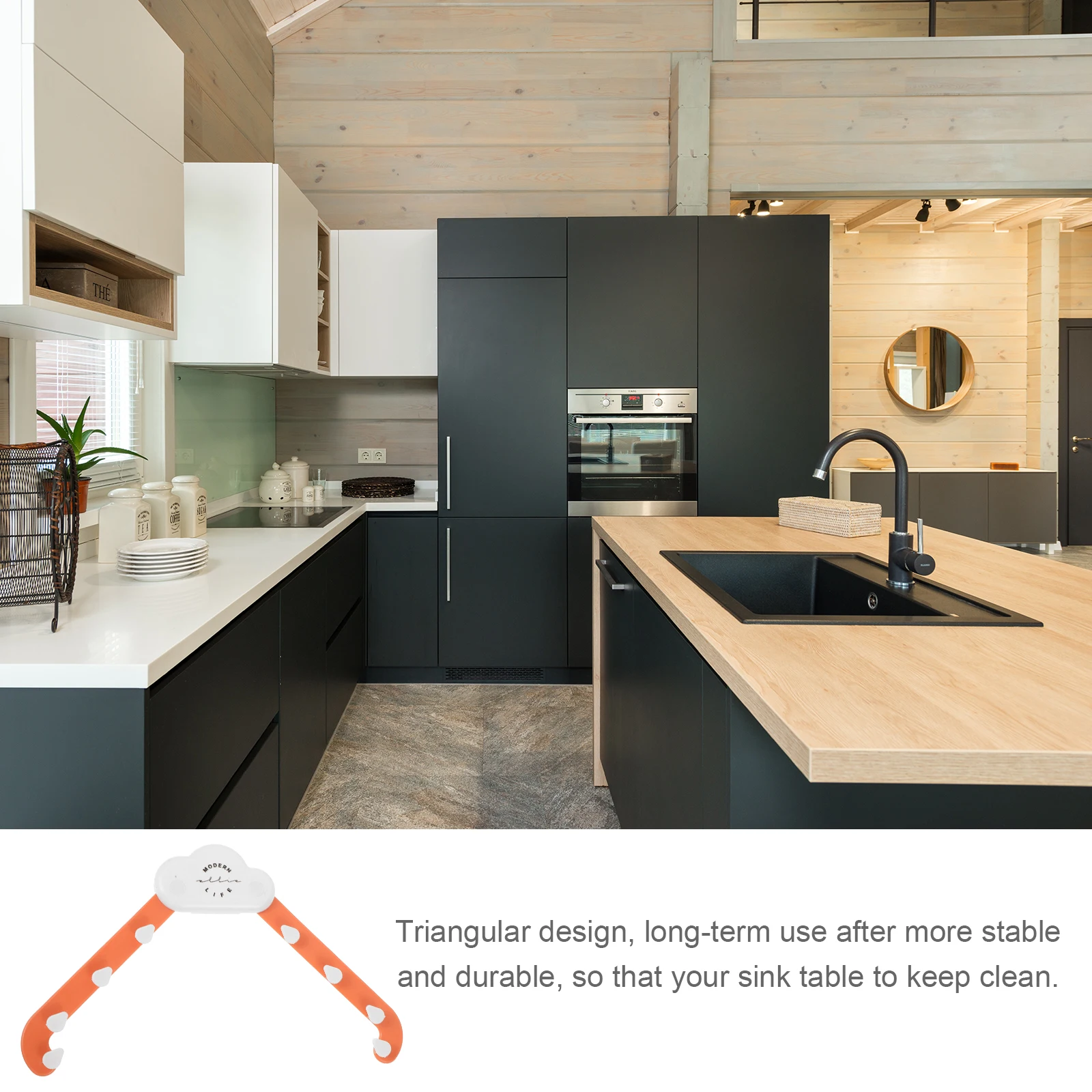 

Stable Triangle Sink Straining Rack No Trace Fixation Mesh Bag Compatible Kitchen Supplies Sink Storage Rack Food Strainers