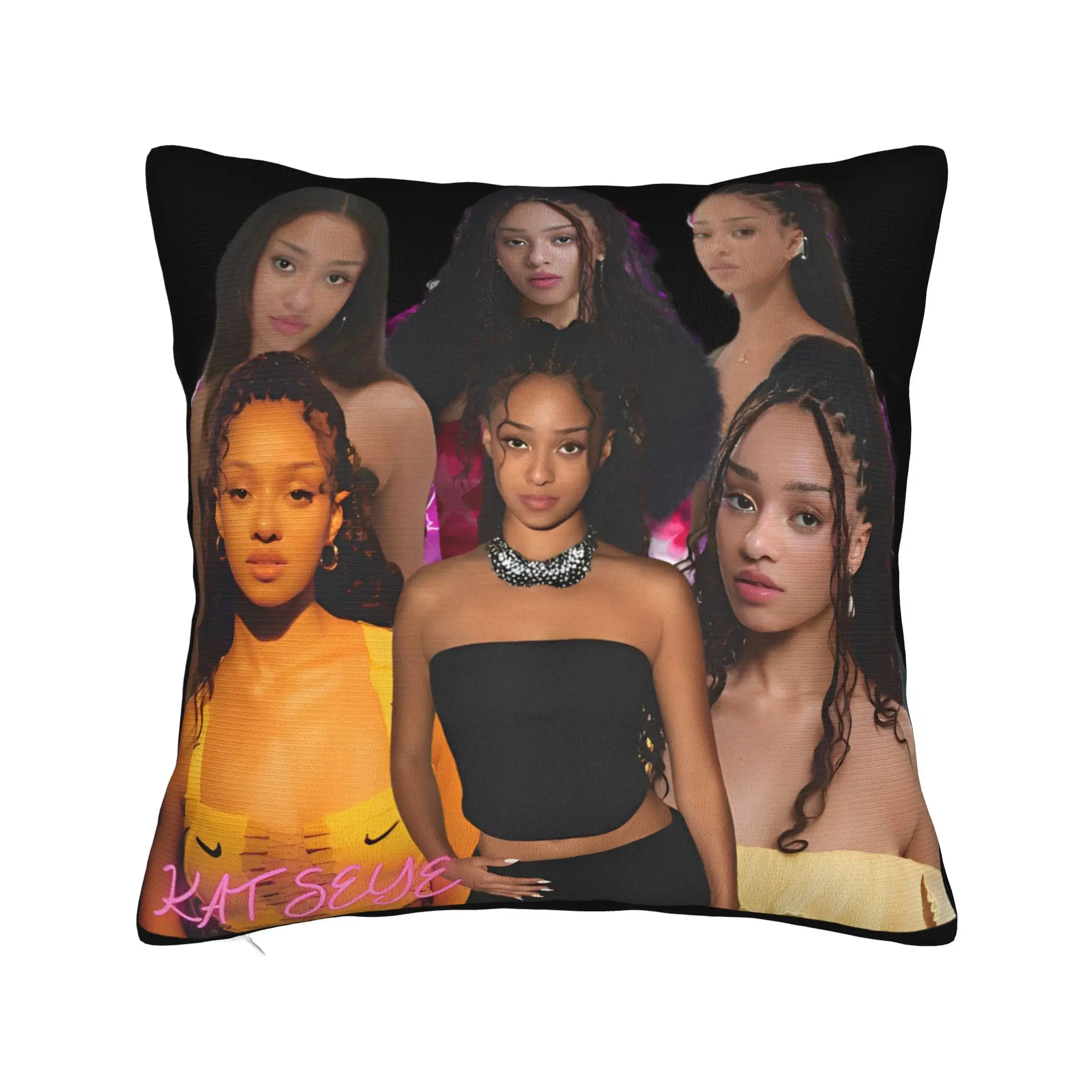 Katseye Music Band Poster  Pillow Case  Morden Pillow Cover Graphic Pillowcases For Sofa Home Decoration