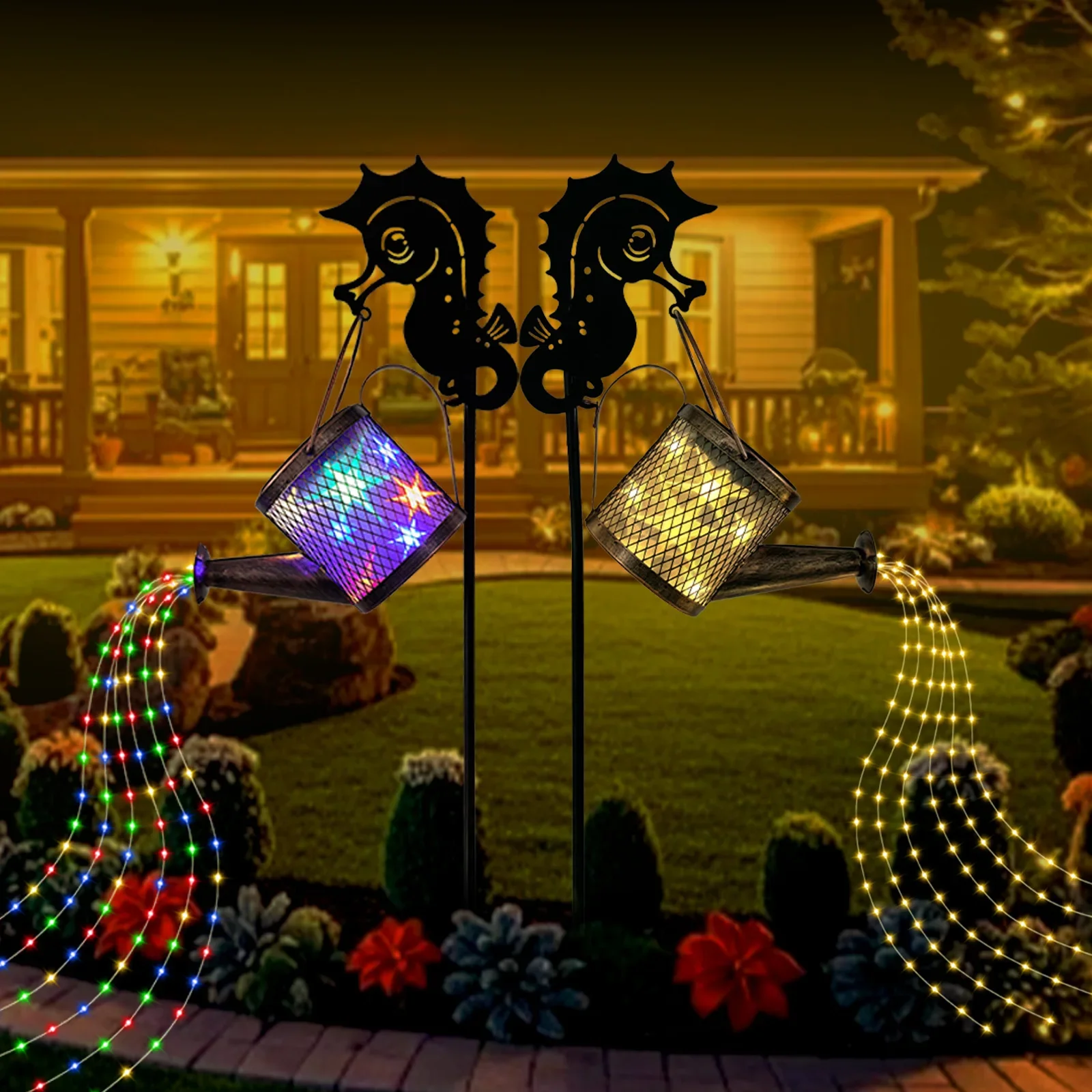 태양 물을 수 빛 야외 방수 샤워 빛 홈 외부 산책로 정원 파티오 장식에 대 한 장식 태양 조명