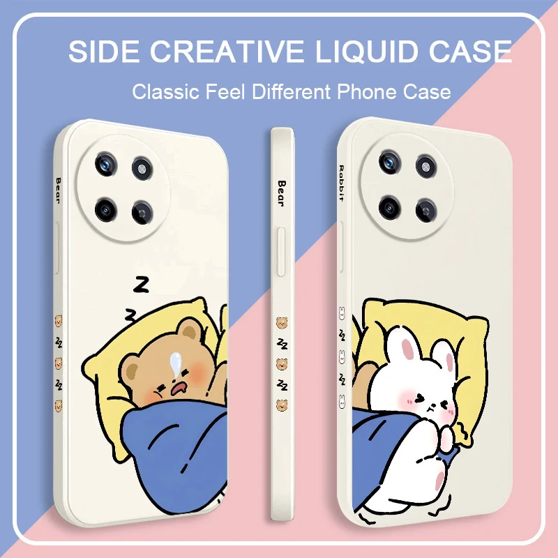 

Sleeping Restlessly Phone Case For OPPO Realme 14 13 12 11 10 9 9i 8 8i 7 Pro Plus C35 C21Y C25Y C25 4G 5G Liquid Silicone Cover