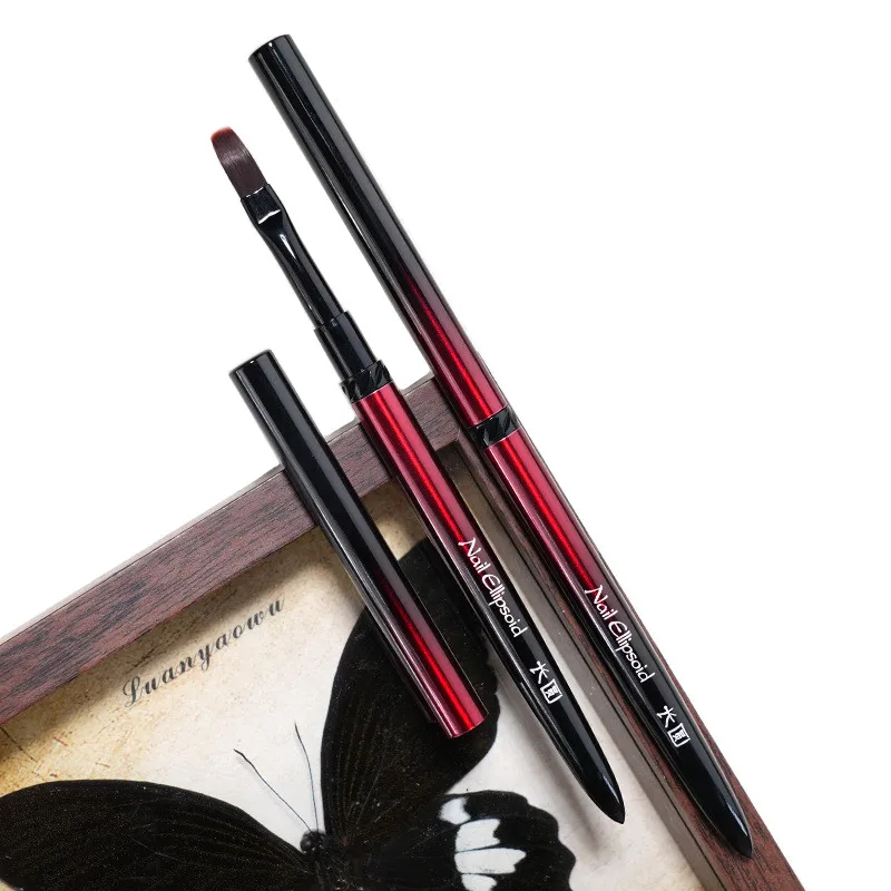 

13Style Black Red Gradient Handle Nail Drawing Brushes For Manicure Lines Painting Gradient UV GEL Extension Builder Drawing Pen