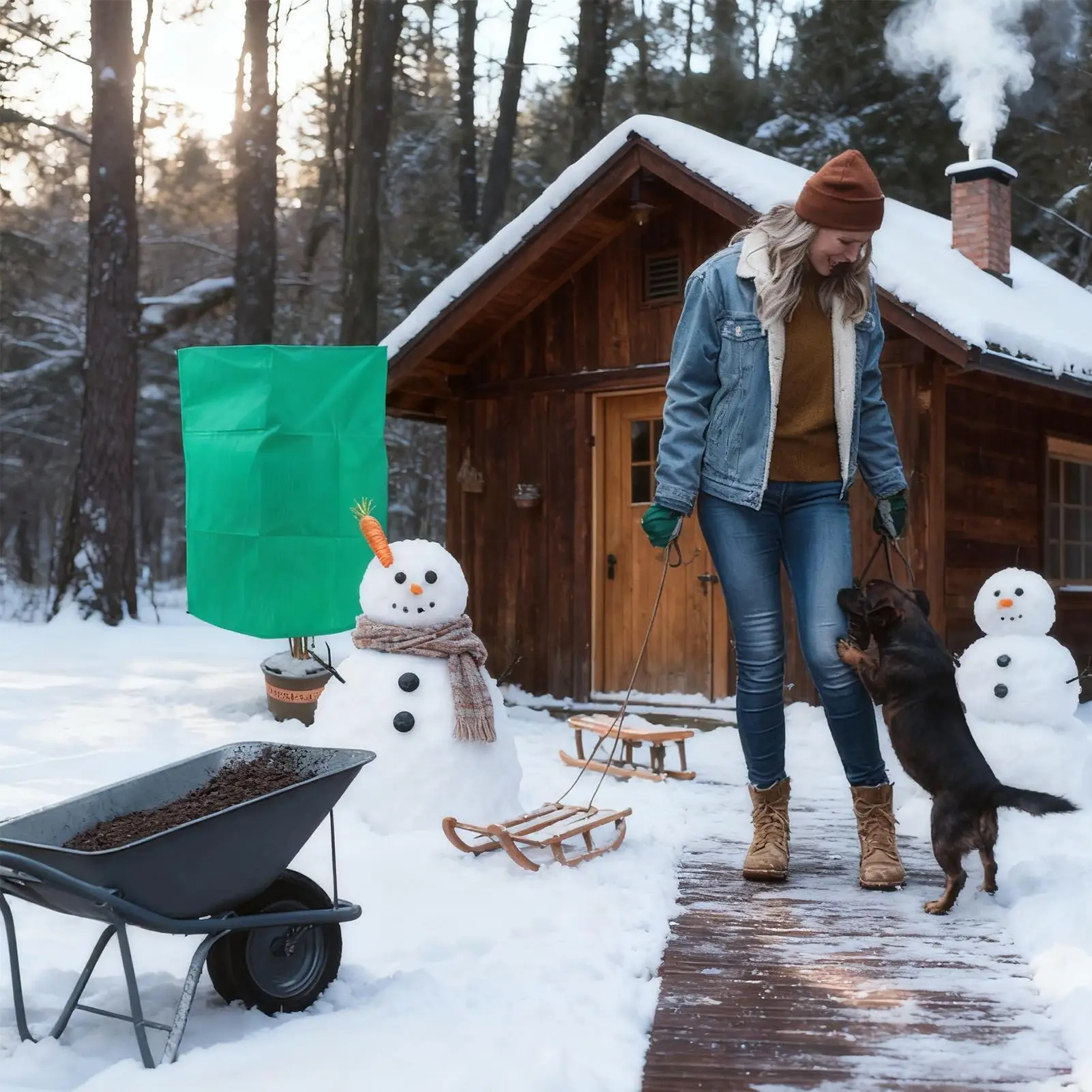 

Plant Frost Protection Covers Protector With Zipper Drawstring Reusable Tree Cold Cloth For Shrub Bush Flowers Fruit Trees