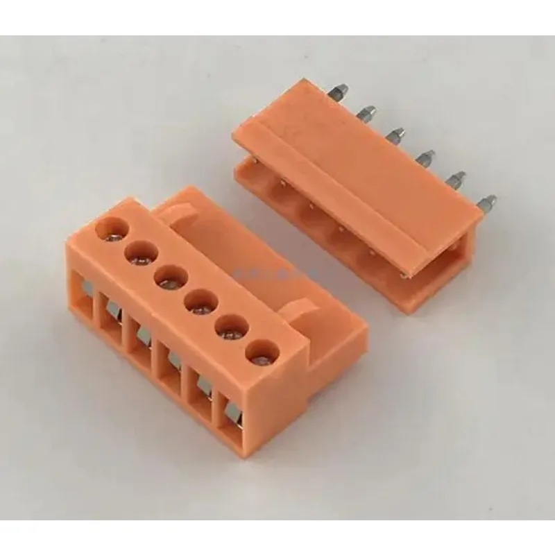 10 Sets Plug-in PCB Terminal Block HT396-3.96MM Male and Female Plug Orange 2P 3P 4P ~ 18P Phoenix Terminal Straight Needle Seat