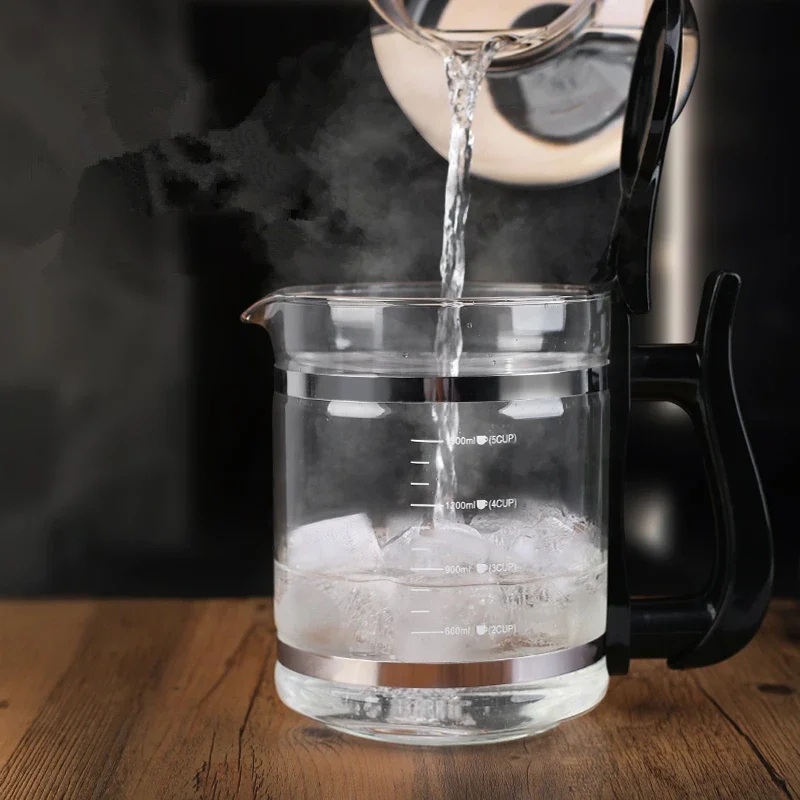 1500ml Large Capacity Heat Resistant Glass Tea Pot With Stainless Steel Infuser For Flower Puer Tea Set Kettle Coffee Teapot