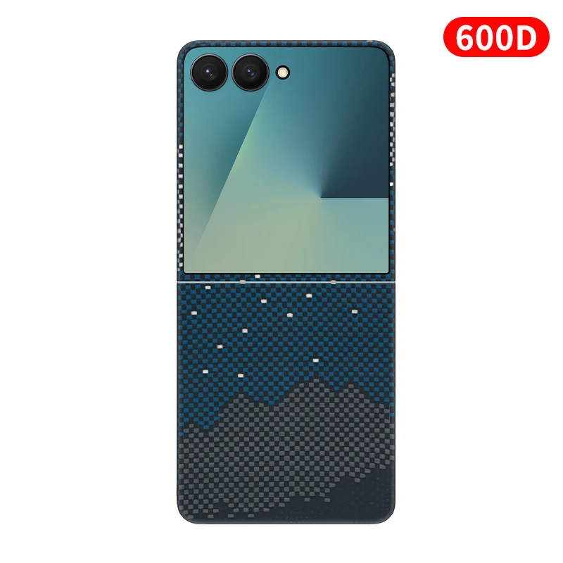 

Suitable for Samsung Z Flip7 Phone Case Kevlar Aramid Fiber Magnetic Attraction Slim Lightweight Protective Cover Two-in-One