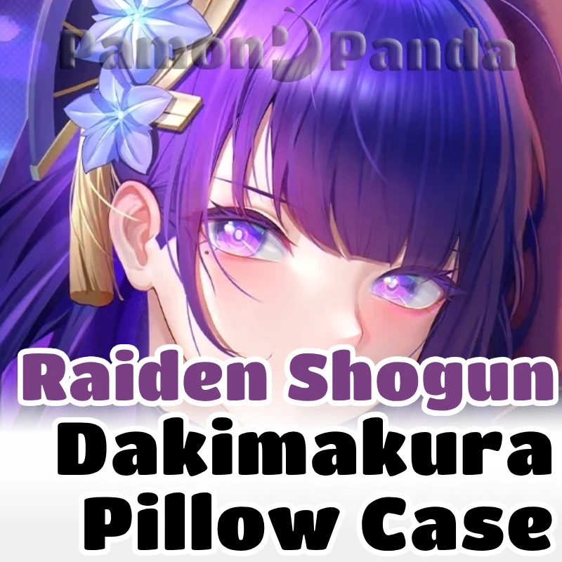 Raiden Shogun Dakimakura Genshin Impact Hugging Pillow Case Full Body Cushion Cover Pillowcase Home Bedding Gift Decor CYTM65