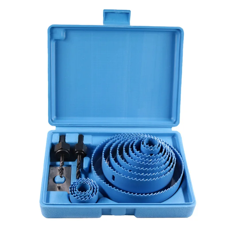 M42 Bimetallic Hole Saw Set Drill Bits for PVC Wood Gypsum Board Pipe Drilling Accessories High Hardness Industrial Grade