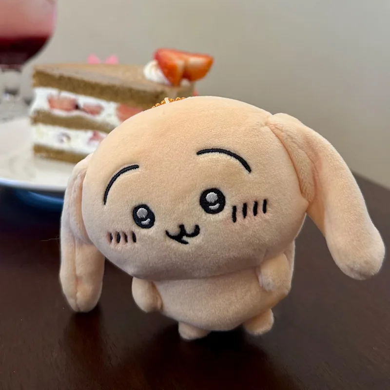 jiyiUsagi Plüsch-Schlüsselanhänger, niedlicher Hasen-Taschenanhänger mit schlappigen Ohren, weiches, flauschiges Sammler-Accessoire für Fans und Teenager – Detail 3