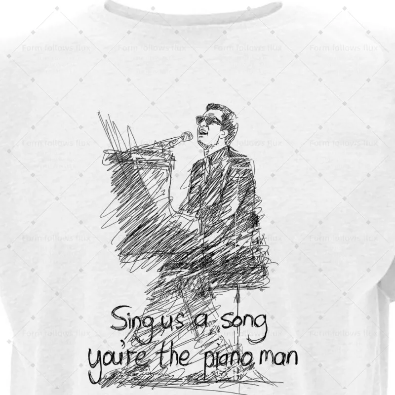 

2026 men T-Shirt Hoodie Billy Joel – Piano Man Piano and Keyboards Pop Mod Reggae Irish Rock Hand Drawn Comic style Unisex S-6XL