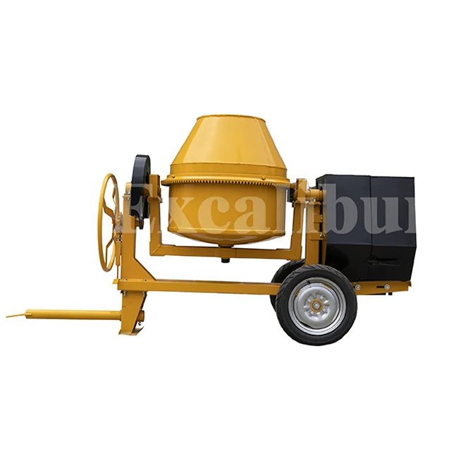 China Small Gasoline Cement Mixer Machine Diiesel Engine Manual Concrete Mixer 400 litre 1 cubic meters