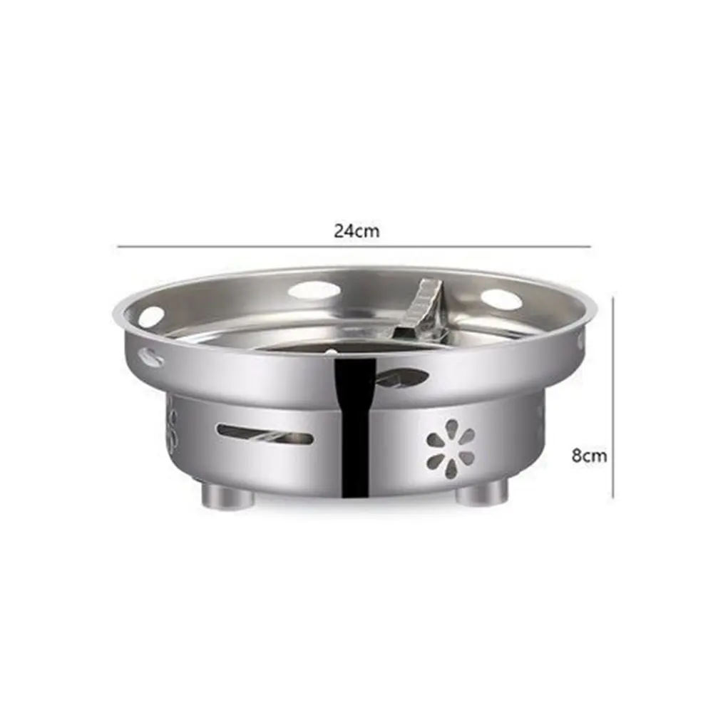 Hot Pot Alcohol Heater Outdoor Household Stainless Steel Spirit Cooker Party Camping Cooking Stove Backpacking Tourist