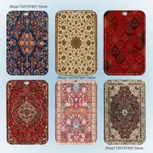 Persian Carpet Floral Pattern Cartoon Card Keychain Anime Fashion Pendant Bag ID Door Card Case Bus Card Cute Adult