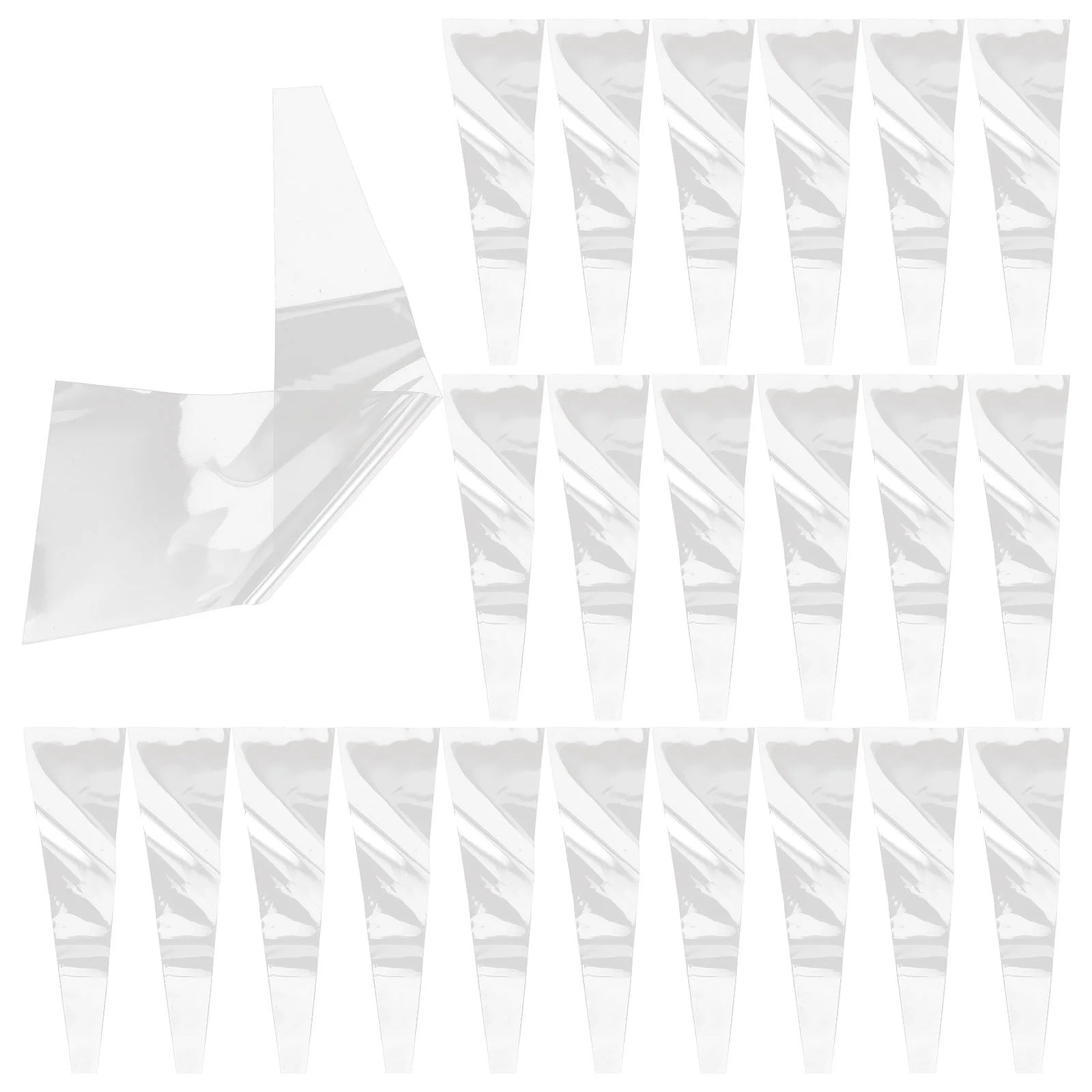 

100 Pcs Wedding Bouquet Flower Gift Bag Bags Halloween Decorative Single Rose Sleeve Professional Wrapping Sleeves for Florist