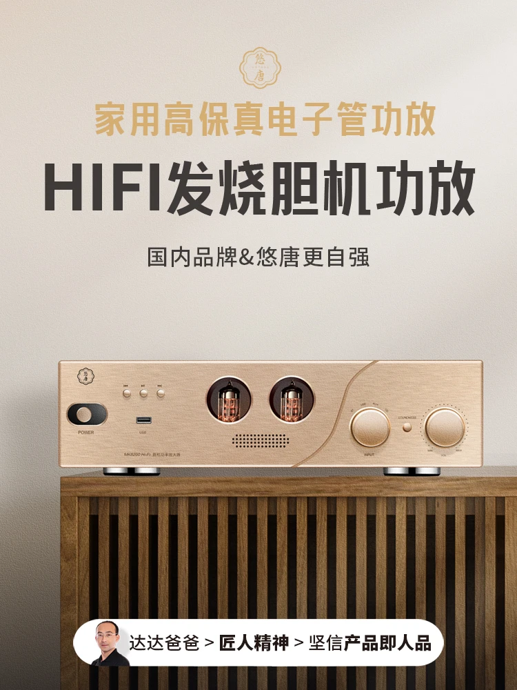 Chishui MK8200 Tube Amplifier HIFI Fever-grade Front Gallbladder and Rear Stone Bluetooth Speaker Amplifier