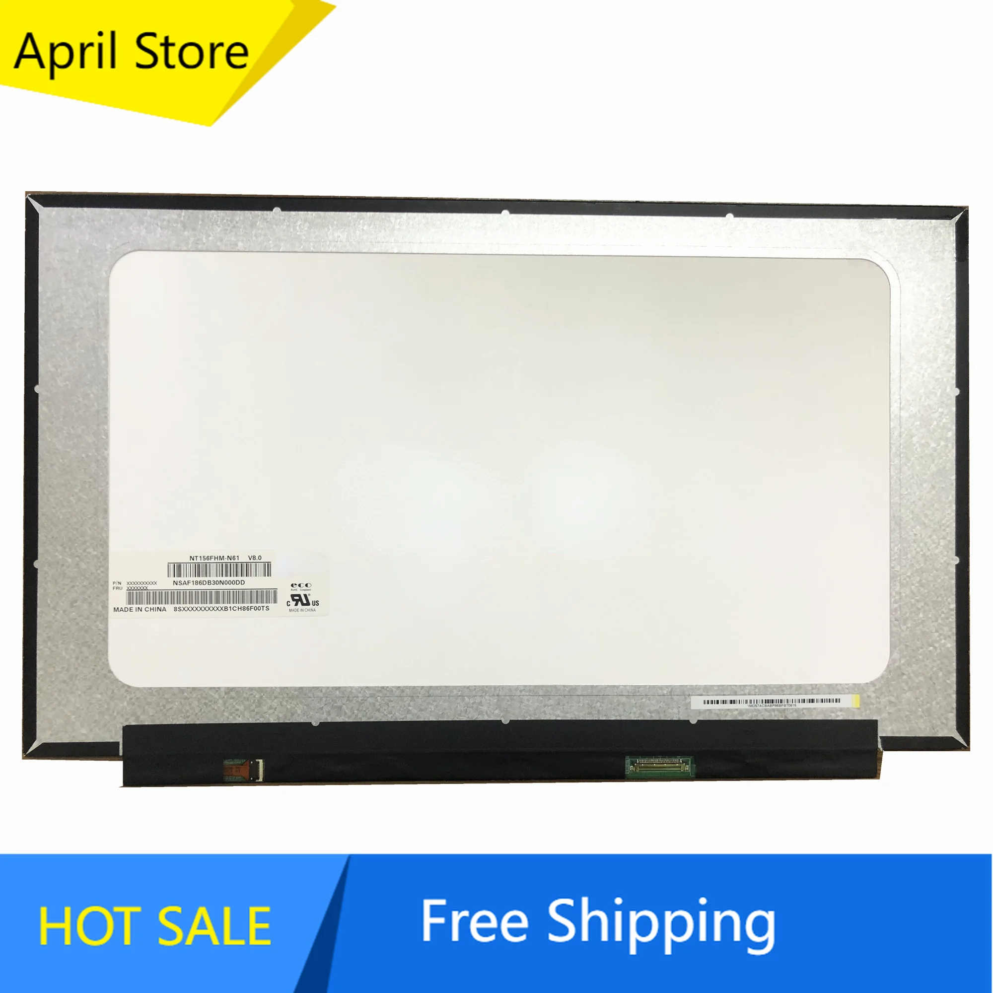 

NT156FHM-N61 fit B156HTN06.1 TV156FHM-NH1 N156HGA-EA3 15.6'' Laptop LCD Screen Display 1920*1080 EDP 30 Pins With No screw holes