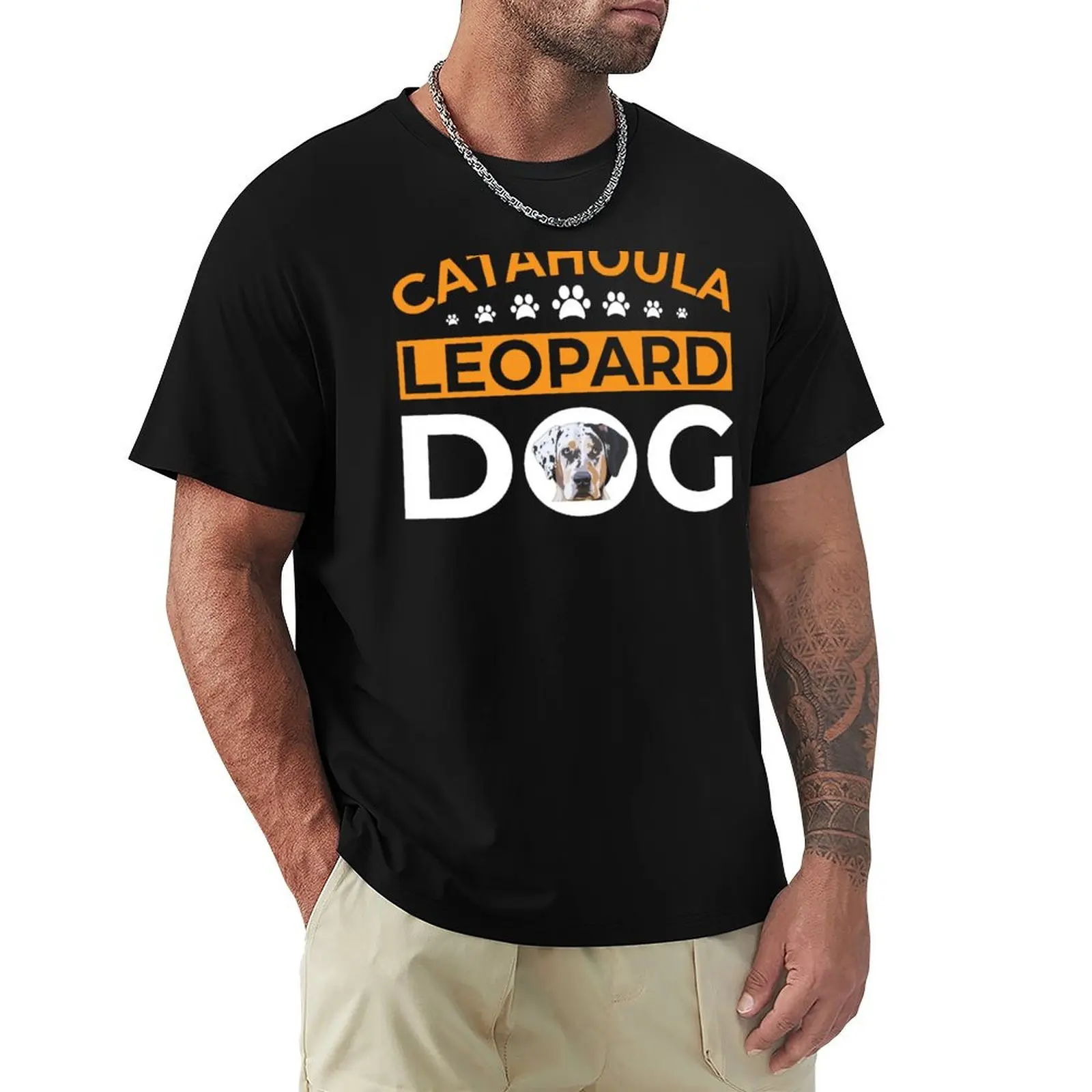 

Catahoula Leopard Dog T-Shirt Fashion Letter Print T-Shirt