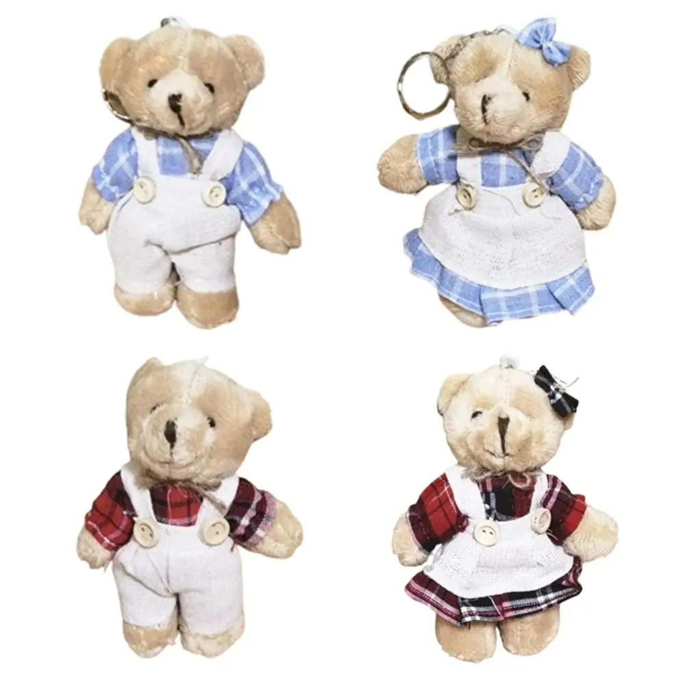 

Girls Gift Wear Clothes Bear Plush Bear Keychain Kawaii Creative Car Keyring Cartoon Cute Plush Pendant Wedding