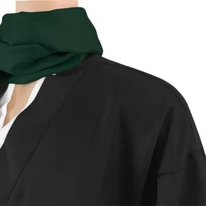 Anime bleach hitsugaya toushirou cosplay traje milenar guerra de sangue arco capitão da 10th divisão preto uniforme cachecol 12 principais vendas capitão yami - №5