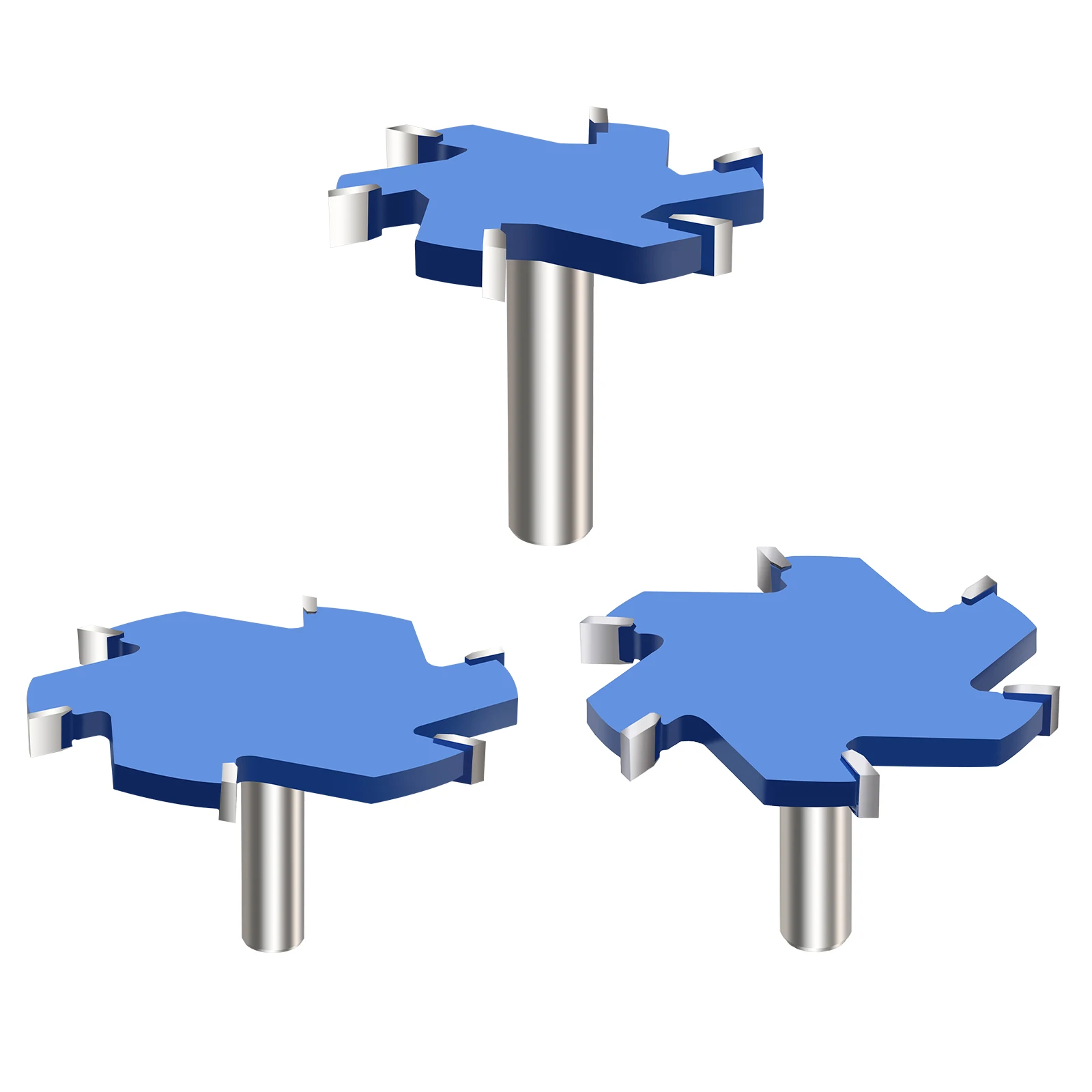CNC Spoilboard Surfaceing Router Bit 1 قطعة راوتر بت 6 المزامير 0.5 "عرقوب 2.56"/3.35 ''/3.94'' قطر القطع للنجارة