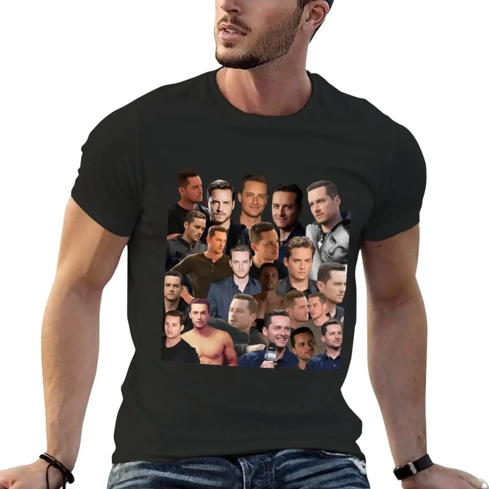 jesse lee soffer photo collage T-Shirt man t shirt sweat hippie clothes plus size men clothing