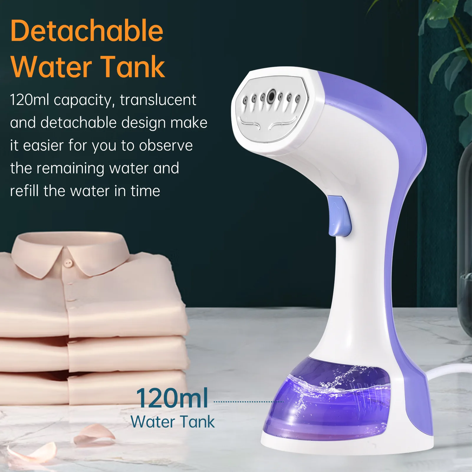 New 120ml Portable Flat Ironing Hang Electric Garment Steamer 1200w Travel Household Ironing Machine Fast-heat Clothes Ironing