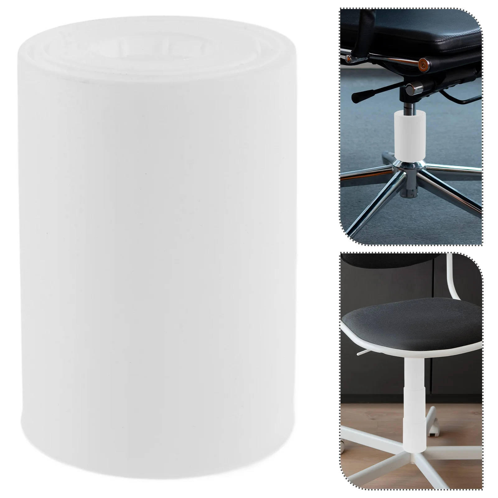 

4 pcs Office Chair Gas Lift Covers Antislip Dusts Cover 3 Section Cup Rotation Telescoping Protective Sleeve Chair Cylinder