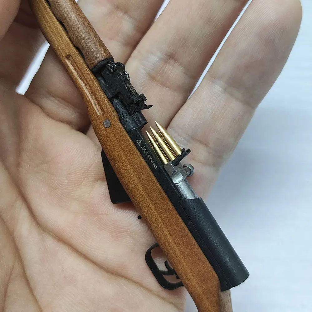 Modello di fucile da paracadutista in scala 1/6 fatto a mano in legno metallo staccabile cinese tipo 56 fucile semiautomatico a baionetta per action figure da 12 pollici