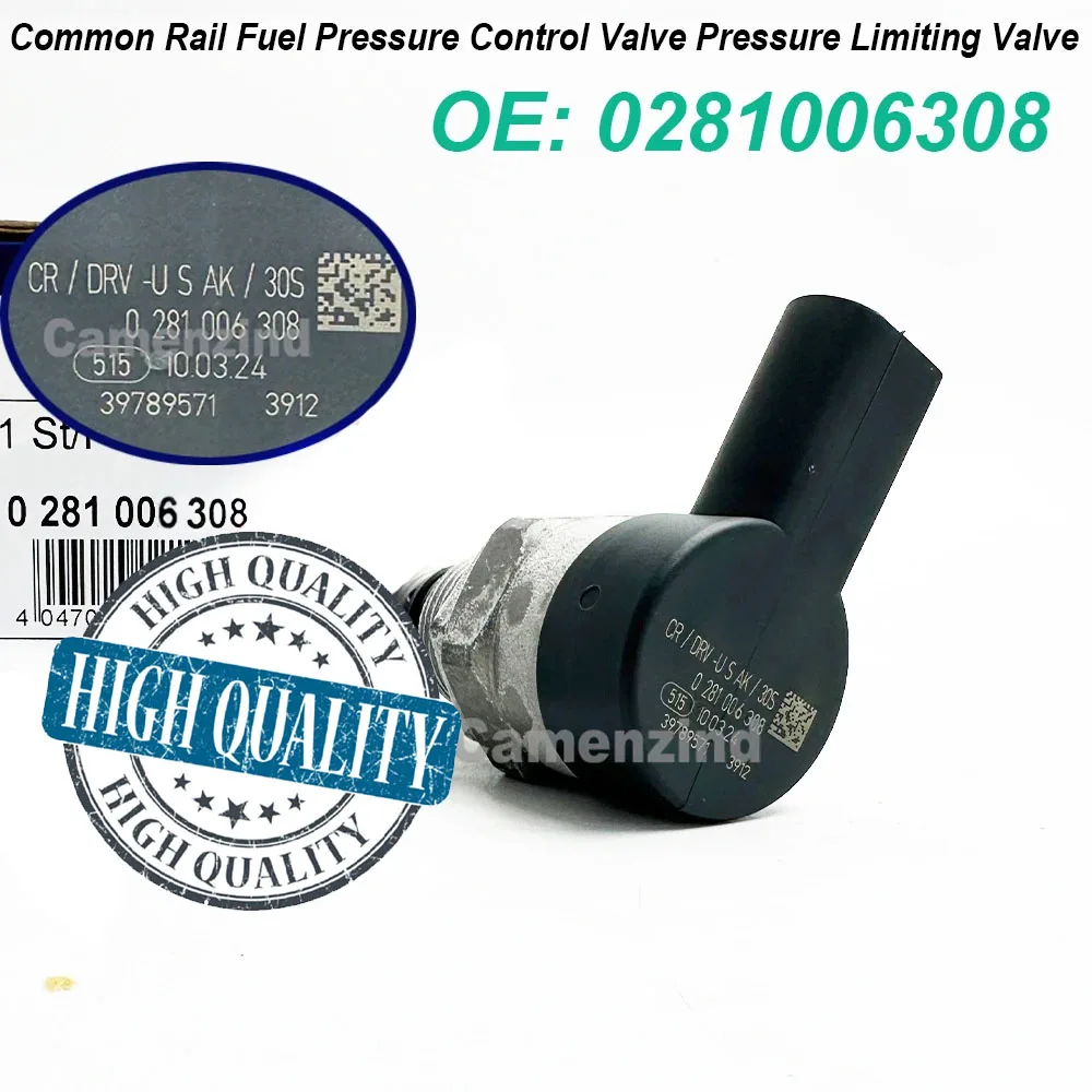 

0281006308 Common Rail Fuel Pressure Control Valve Pressure Limiting Valve 0 281 006 308 DRV Valve high quality