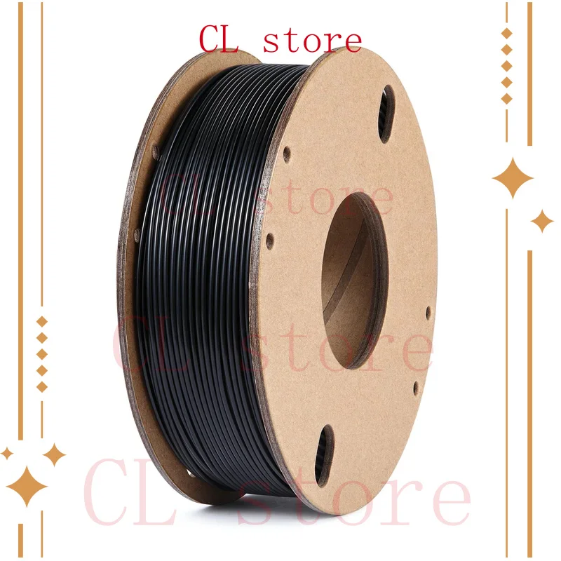 

95A TPU Filament, Soft Elastic 3D Printer Filament 1.75mm, Dimensional Accuracy +/- 0.03, 250g Spool (TPU-Black-250g)