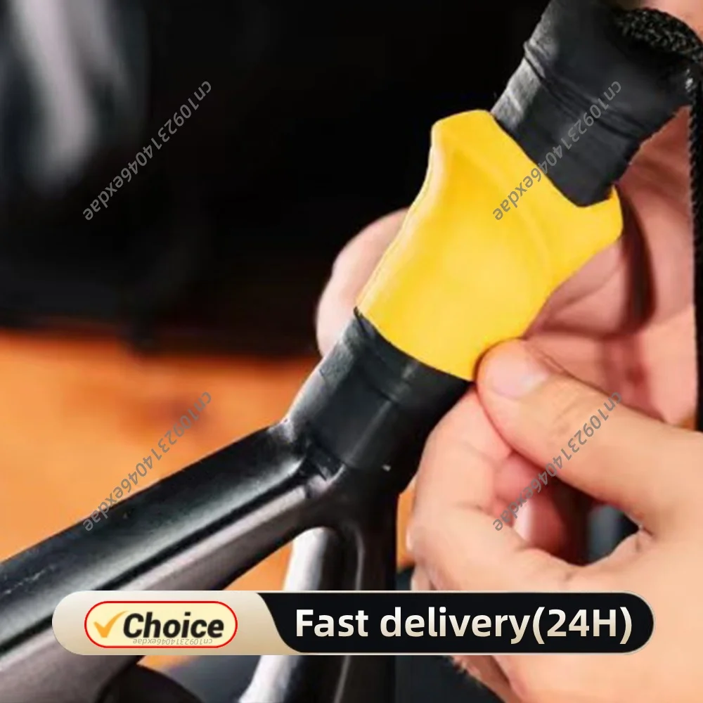 Silicone Tennis Racket Grip Corr Reusable Silicone Tennis Swing Assist Trainer Anti-Slip for Badminton Padel Pickleball Training
