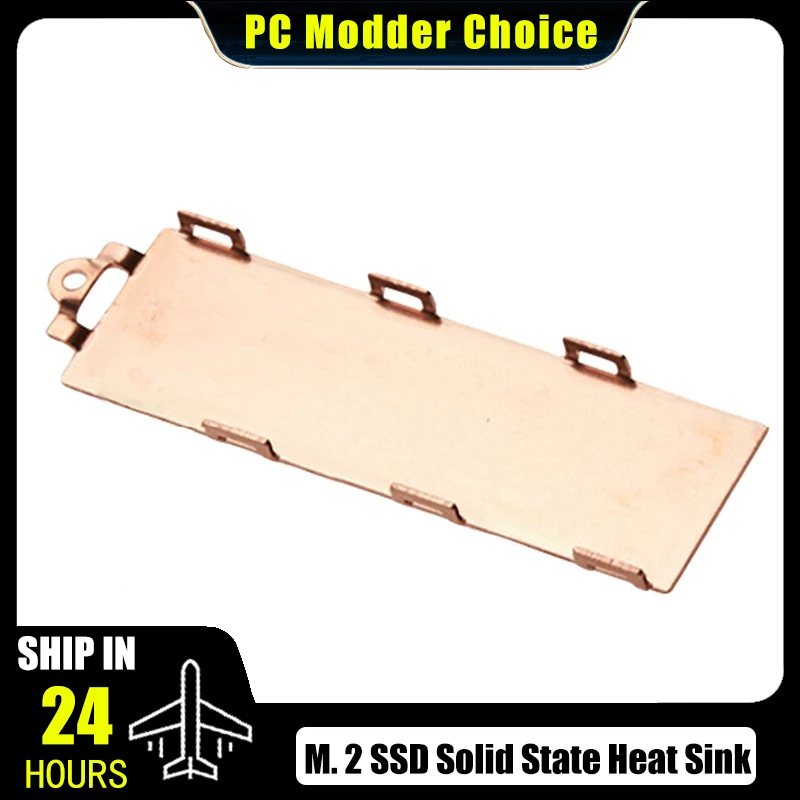 

High Efficiency Laptop M2 2280 SSD Heatsink Pure Copper Heat Dissipation Coolers for M.2 NVMe Drive